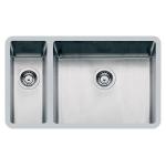 Foster Ke 2V 18+50Dx Tpr S/Top - 2204851 Sink Overlapping | Stainless steel AISI 304 brushed, Drain 3½, Stainless steel, Brushed finish
