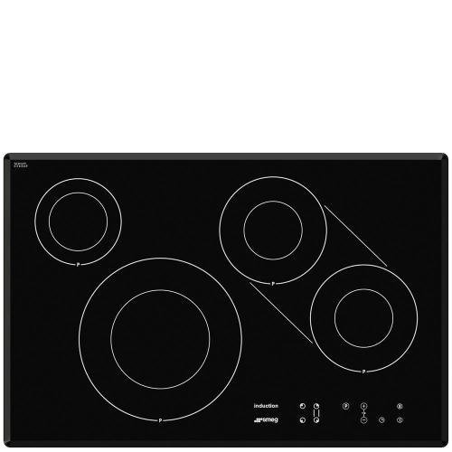 Smeg SI3842B Induktionskochfeld | Einbauversion | Schwarz, Einbauversion, Induktionskochfeld