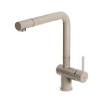 Elleci Mix Stream Avena 51 - 6AMGKSTR51 Grifo monocomando Fregadero | Acabado acero, Caño giratorio, Cartucho cerámico