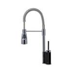 Elleci Mix Chef Nero 40 - 6AMGKCHE40 Grifo monocomando Fregadero | Acabado acero, Caño giratorio, Cartucho cerámico