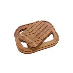 Foster Iroko Twin 1579-1555* - 8644003 Cutting board  1 vasca: 430 x 374, Piletta automatica Space Push (PP) 3 ½, Possibilità di fori aggiuntivi | Accessory