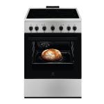 Electrolux LKR620002X Cooker Freestanding | Ceramic glass hob, electric oven, black/stainless steel