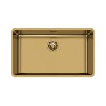 Foster Vasca Ke 71X40 S/Top Gold - 2157859 Sink  1 vasca: 500 x 400, Piletta 3½, Finitura oro | Built-in