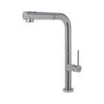 Elleci Mix Flux Cromato - 6AMIKFLUCR Grifo monocomando Fregadero | Acabado cromado, Caño giratorio, Cartucho cerámico