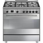 Smeg BG91PX2 Cocina | Cocina independiente | Clase energética A+ | Cocina, acero inoxidable, Pomo