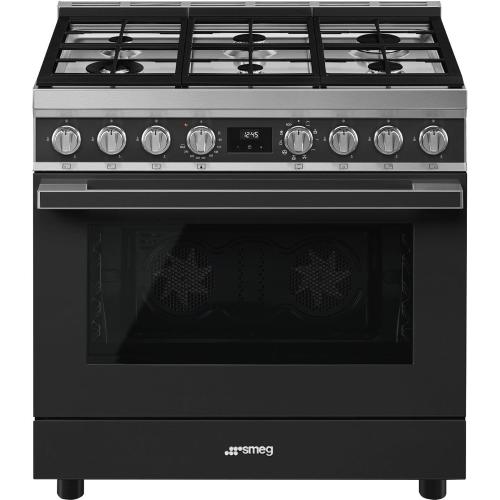 Smeg CPF9GMAN1 Cocina | Cocina independiente | Clase energética A | Cocina, Antracita, Pomo