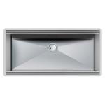 Foster Vasca Milano 968X400 S/Top - 1015850 Sink  1 vasca: 968 x 400, Piletta SPACE 3 ½, Sistema a 3 invasi | Built-in