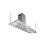 Foster Isola S4001 1501-2100 Inox - 2442210 Campana extractora Isla | Clase energética A | 4 velocidades de ajuste, Caudal máximo 568 m³/h, Presión 464 Pa, Nivel de ruido máx 64 dB(A)