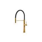 Foster Skin Sat.Gold Inox316 - 8424859 Grifo monocomando Fregadero | monomando, Caño giratorio y ducha articulado, Caño giratorio, Base d'apoyo 50 mm