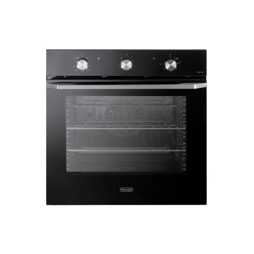 De'Longhi NSM7NLPPP Oven Built-in | Class A | vetro nero, multif. 9, contaminuti meccanico, Manopole finitura metallo spazzolato, Funzione Master Pizza 300°, Funzione lievitazione 40°C, Funzione termoventilata 3D, Funzioni Easy steam ed Idroclean, Funzion