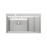 Foster Stripe 1V50 Sx+Sc Sft - 4500052 Sink  1 vasca: 750 x 350, Piletta automatica 3½, Possibilità di fori aggiuntivi | Built-in