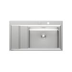 Foster Stripe 1V50 Dx+Sc Sft - 4500051 Sink  1 vasca: 750 x 350, Piletta automatica 3½, Possibilità di fori aggiuntivi | Built-in