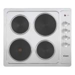 Candy CLE64KX Electric hob built-in 4 cooking zones, front controls, Child Safety | Energy Class A