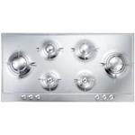 Smeg P106 Placa de cocción | Nevera de vino termoeléctrico | acero inoxidable, Para empotrar, Gas