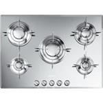 Smeg PTV705 Kochfeld | Einbauversion | Edelstahl, Einbauversion, Gas