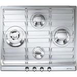 Smeg SER60SX3 Placa de cocción | Nevera de vino termoeléctrico | acero inoxidable, Para empotrar, Gas