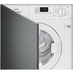Smeg LSTA126 Lavasecadora | Nevera de vino termoeléctrico | Clase energética B | Carga frontal, Para empotrar, Blanco