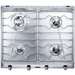 Smeg SRV564X-3 Kochfeld | Einbauversion | Silber, Einbauversion, Gas