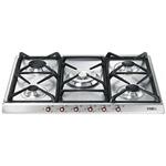 Smeg SR775XRW Plaque de cuisson | Intégré | acier inoxydable, À encastrer, Gaz