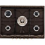 Smeg SRV876D6 Placa de cocción | Nevera de vino termoeléctrico | Negro, Para empotrar, Gas