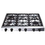 Smeg PV96-3 Placa de cocción | Nevera de vino termoeléctrico | Para empotrar, Gas, 6 fogones