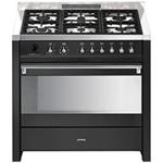 Smeg CS19A-6 Cocina | Cocina independiente | Clase energética A | Cocina, Negro, Botones