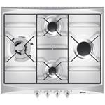 Smeg SR264X Kochfeld | Einbauversion | Edelstahl, Einbauversion, Gas