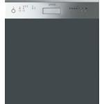 Smeg PL314X Lave-vaisselle | Semi-intégré | Classe énergétique A | Partiellement escamotable, acier inoxydable, Froid