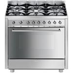 Smeg C91GVXI-1 Cocina | Cocina independiente | Cocina, acero inoxidable, Pomo