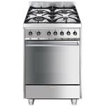 Smeg C6GVXI8 Cocina | Cocina independiente | Cocina, acero inoxidable, Pomo