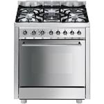 Smeg C7GMXI8-1 Cocina | Cocina independiente | Clase energética A | Cocina, acero inoxidable, Pomo