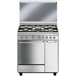 Smeg CX81SV Cocina | Cocina empotrada  | Clase energética B | Cocina empotrada, acero inoxidable, Gas
