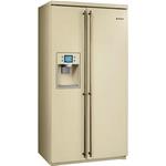 Smeg SBS8003PO Frigorífico-congelador | Nevera de vino | Clase energética A+ | Instalación gratuita, Puerta americana, crema