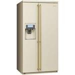 Smeg SBS8003P Frigorífico-congelador | Nevera de vino | Clase energética A+ | Instalación gratuita, Puerta americana, crema