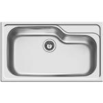 Elleci Inox Sky 360 860X500 1V Sat  - 6ALIK360SAC Sink On-counter | 1 vasca + gocciolatoio, Acciaio inox, Piletta 3½"