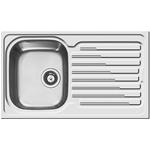 Elleci Inox Sky 400 86X50 1Vg Sx Sat  - 6ALIK400SACSX Sink On-counter | 2 bowls, Stainless steel, Side drainer