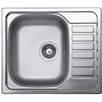 Elleci Inox Sky 125 580X500 1Vg Sx Sat  - 6ALIX125SACSX Sink On-counter | Inox, 1 large left bowl, 580x500