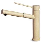 Elleci Mix Reno Cromato - 6AMIKRENCR Grifo monocomando Fregadero | Acabado Titanium, Caño orientable, Cartucho cerámico