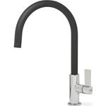 Elleci Mix Volta Titanium 73 - 6AMMKVTA73 Grifo monocomando Fregadero | Acabado acero, Caño orientable, Cartucho cerámico