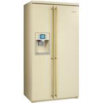 Smeg SBS800P1 Frigorífico-congelador | Nevera de vino | Clase energética A+ | Instalación gratuita, Oro, LCD