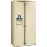 Smeg SBS800P9 Frigorífico-congelador | Nevera de vino | Instalación gratuita, Puerta americana, crema