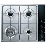 Smeg SR341AS3 Placa de cocción | Nevera de vino termoeléctrico | Para empotrar, Gas, 4 fogones