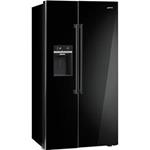 Smeg SBS63NED Réfrigérateur-congélateur | Pose libre | Classe énergétique A+ | Installation libre, Porte à battants, Noir