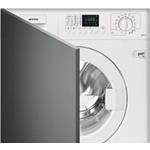 Smeg LSTA147S Lavasecadora | Nevera de vino termoeléctrico | Clase energética B | Carga frontal, Para empotrar, Blanco