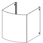 Faber CAMINO SUPERIORE KIT TENDER H990 X - 112.0157.262 Fireplace kit Accessories | Class - | Upper chimney kit, Faber Tender compatible, h990 X