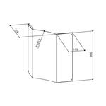 Faber CAMINO SUPERIORE KIT SOLARIS H990 X - 112.0157.261 Fireplace kit Accessories | Class - | Upper chimney, Faber Solaris compatible, Original spare