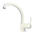 Elleci Mix Po Bianco 68 - 6AMGKPO68 Grifo monocomando Fregadero | Clase energética - | Acabado blanco, Caño giratorio, Cartucho cerámico
