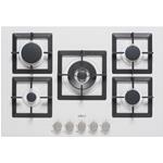 Elleci Plano 75 5F Bianco 68 - 6APGSP75168CS Plaque de cuisson Encastrable | Classe énergétique N/A | 5 zones, Finition blanche, Résistance à la chaleur