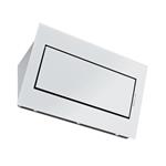 Falmec Quasar Parete/Wall 90 Cono Vetro Bianco (109) 220-240V - 50-60Hz T80 C/Filtro Campana extractora De pared | Clase energética A | Extracción perimetral, Control táctil, Vidrio blanco