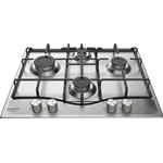 Hotpoint PCN 642 IX/HA Placa de gas Empotrable | Clase energética A | 4 fuegos de gas, Parrillas esmaltadas, Seguridad de gas